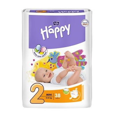 Bella Baby Happy Pads - Carrés de coton pour bébé, 60 pcs